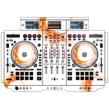 dj-skins Numark NS 7 III Skin ORANGE SWIRL